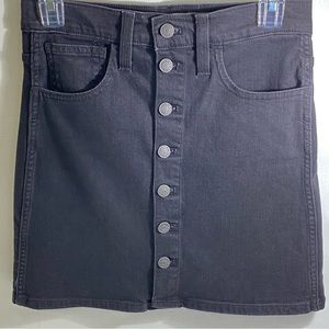 Madewell Black Five Pocket Mini Skirt Size 24